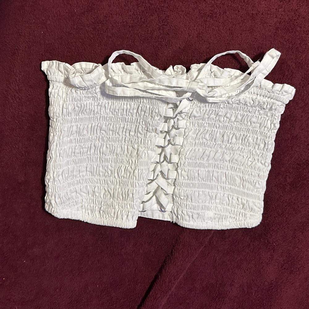 American Eagle White Tube Top